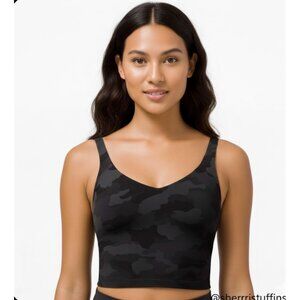 EXCELLENT Lululemon Align Tank Top Yoga Activewear Heritage Camo Coal Size 6